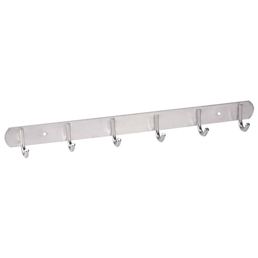 Aluminium Coat Hat Towel Clothes Robe Wall Mounted Hooks Hanger Rack